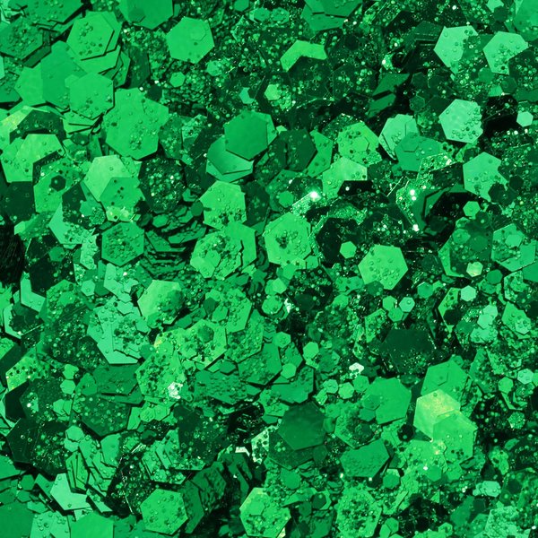 Penta Angel Chunky Glitter 50g/1.76oz Metallic Glitter Powder Craft Sequins Flakes for Resin Art Nail Makeup Face Body Festival Decoration (Green)