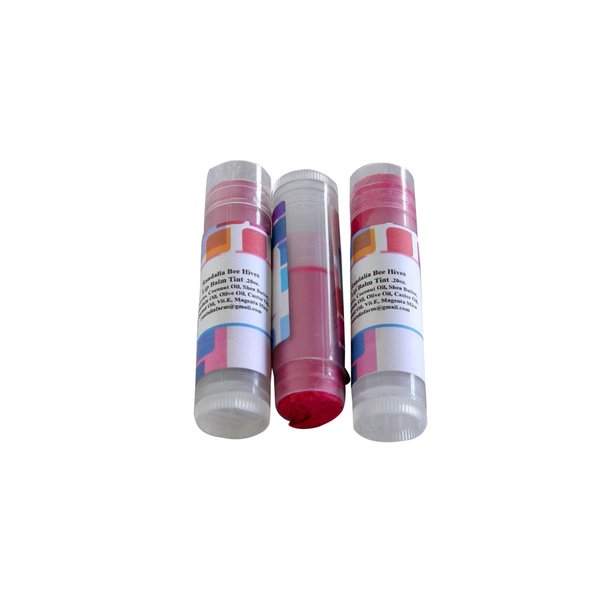 Set of 3 Lip Balm Tint, Magenta Mica, Randalia Bee Hives