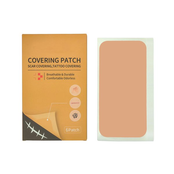 Tattoo Cover Up Tape,Waterproof Concealer Patch,Long Lasting Professional Cover Stickers Ultra Thin Natural Sticker, Gift for Men and Women,6PCS