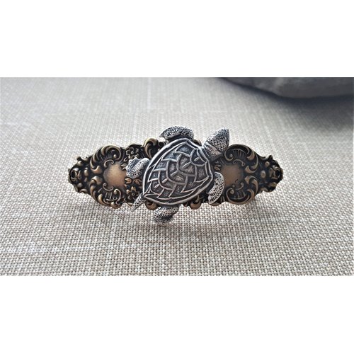 Handmade Turtle Hair Clip Barrette