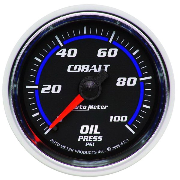 Auto Meter 6121 Cobalt Mechanical Oil Pressure Gauge