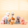 Niceup 24PCS Adopt Puppy Party Favors Bulk Mini Dog Paw Stuffed Animals Adoption Class Pet Puppy Toys Doll for Party Bag Christmas Valentine's Day Goodie Bag Stuffer Gift Fillers