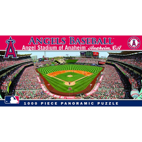 MasterPieces MLB Angels Baseball Stadium Panoramic Jigsaw Puzzle, Anaheim, 1000 Pieces