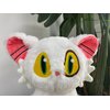 Roocnie Suzume no Tojimari Cat Plush Daijin White Plushies Kitty Stuffed Animals Anime Suzume Home Decor Gift 9.8 inch/25cm