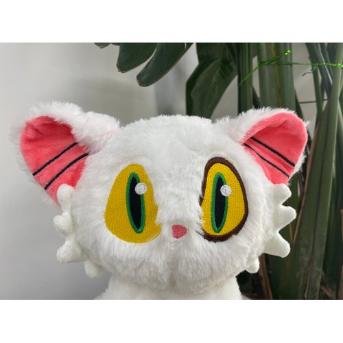 Roocnie Suzume no Tojimari Cat Plush Daijin White Plushies Kitty Stuffed Animals Anime Suzume Home Decor Gift 9.8 inch/25cm