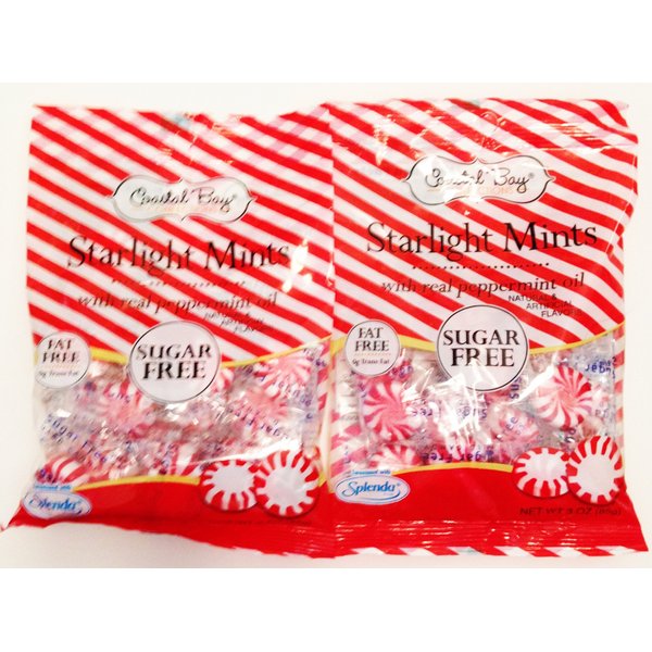 Coastal Bay Sugar Free Starlight Mints; Peppermint (2 Packs)