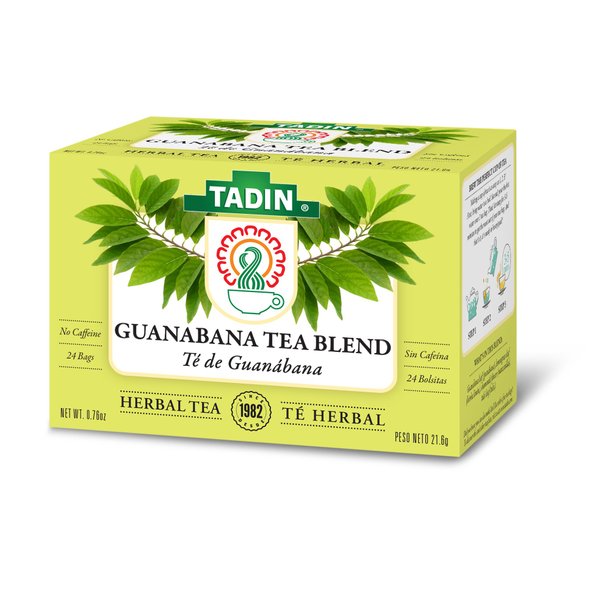 Tadin Guanabana Herbal Tea Blend, Caffeine Free, 24 Count (Pack of 6)