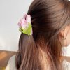 3Pcs Flower Hair Claw Clip Fashion Summer Beach Medium Hair claw clips Strong Hold Hair Jaw Clips Hair Barrettes Hairpins Hair Ponytail Holder Decor Hair Accessories for Women Girls Thin