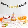 Black Glitter Home Sweet Home Banner - Welcome Back Sign Supplies - Welcome Home Bunting Housewarming Military Family Party Decorations