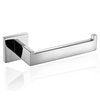 ThinkTop Luxury Sqaure Chrome Toilet Roll Holder Wall Mounted Silver SUS304 Stainless Steel Toilet Paper Holder for Bathroom