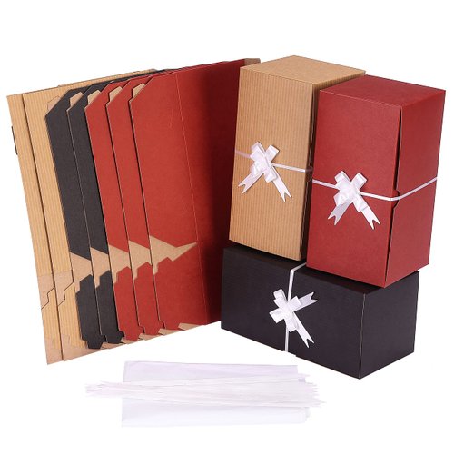MPFY- Gift Boxes, 10 Pack, 9 X 4.5 X 4.5 Inch, Assorted Color, Gift Boxes with Lids, Gift Boxes for Presents, Bridesmaid Boxes, Gift Box Set, Box Gift, Empty Gift Box