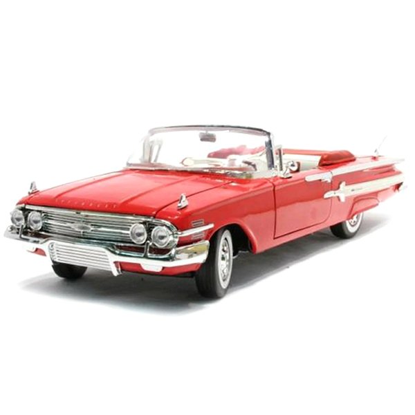 1960 Chevy Impala Convertible Red 1/18 Diecast Model Car by Motormax 73110AC/R