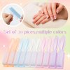 Patelai 30 Pcs Nail Scrubber Brushes Nail Brush for Cleaning Fingernails Handle Grip Manicure Brushes Pedicure Cleaning Brushes for Toes and Fingernail Cleaning, 5 Colors (Light Colors)