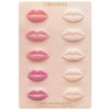 BRAWNA 3D Lip PMU Practice Skin - 10 Lip Shapes - Lip Tattoo Practice Skin – PMU Supplies