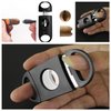 tlhaoa Cigar Cutter Cigar Punch Guillotine Cigar Cutter & V-Cut Cigar Cutter 4 Pack Perfect Combo of Cigar Accessories for Men