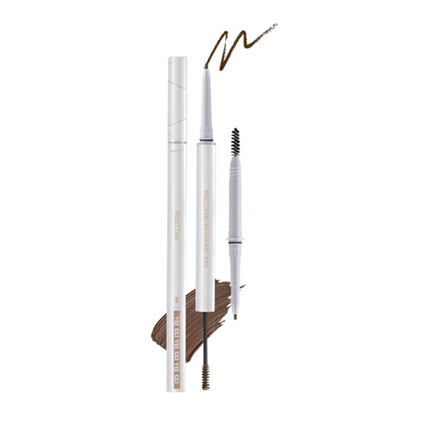 VEECCI Eyebrow Pencil, 3-in-1 Brow Mascara, Tint & Brush, Long-Lasting, Smudge-Proof, Matte Finish, Microblading Gel Pen (01Blonde)