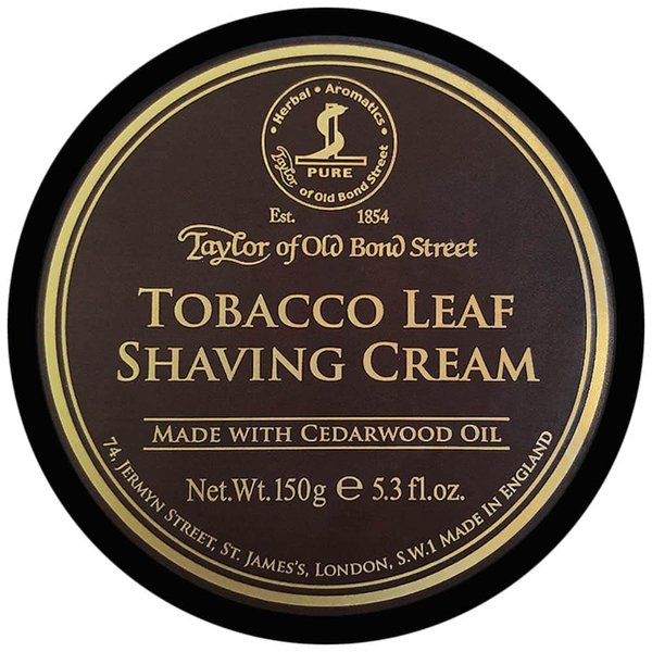 Taylor of Old Bond Street Tobacco Leaf Shaving Cream Bowl, 5.3 Ounce
