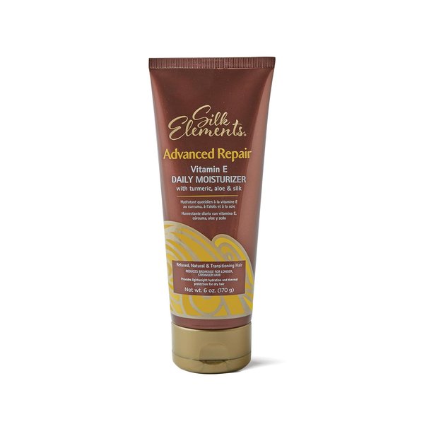 Silk Elements Advanced Repair Daily Moisturizer, Vitamin E, Tumeric, Silk, Strengthening