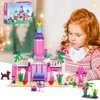BRICK STORY Girls Princess Castle Building Blocks Toys 178 Pieces Pink Palace Fairy Castle Building Set Girls Friends Construction Toy Castle Playset Great Small GIft for Kids Age 6 7 8 9 10 and up