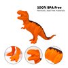 Prehistoric Dinosaur Playset – 45 Assorted Plastic Animal Figures Pieces Toy Play Set for Kids, Boys and Girls with Storage Container
