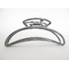 Generic Long silver, gold or dark silver tone metal hair claw clip (Primary color: Gold), 1 Count (Pack of 1)