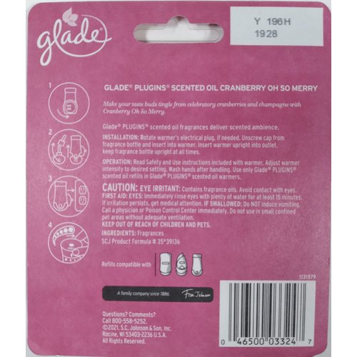 Cranberry Oh So Merry PlugIns® Scented Oil 2 Refills