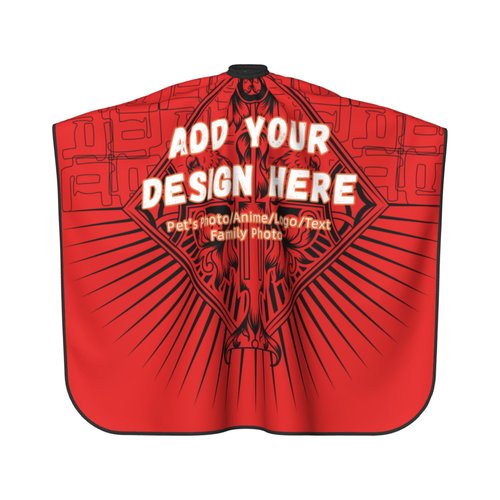Personalized Custom Barber Cape Personalized Hair Cutting Cape with Closure Snap Hairdressing Apron for Salon Barbershop