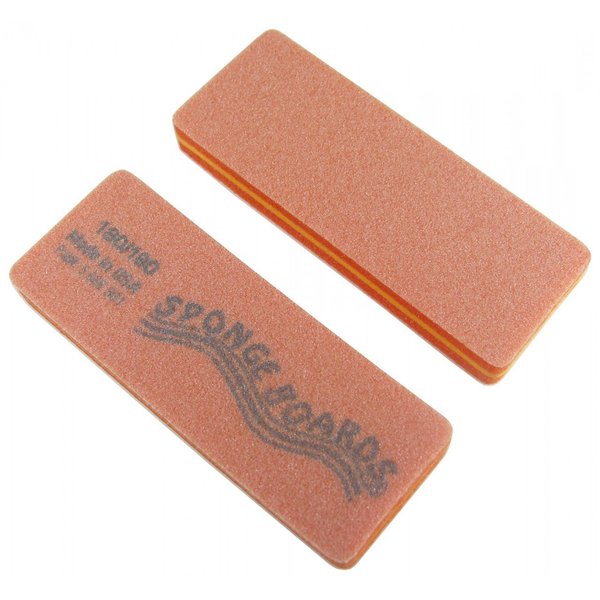 Orange Sponge Board (Medium) Block Shape Nail File 50 Pack