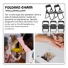 Gadpiparty 36 Pieces Mini Foldable Chairs 1/6 Scale Plastic Dollhouse Furniture Mini Desk Toys Simulation Stand Model Chair Desk Phone Stand for Doll Decoration