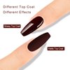 FZANEST Deep Red Gel Nail Polish,15ml Dark Cherry Red Gel Polish Color Soak Off UV LED Nail Gel Polish Nail Art Starter Manicure Salon DIY at Home, 0.51 OZ#1548