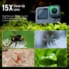 NEEWER 15X Macro Lens Compatible with GoPro Hero 12 Hero 11 Hero 10 Hero 9 Black Action Camera Close Up Filter Anti Reflective Multicoated HD Optical Glass/Aluminum Frame, Not Waterproof, LS-31