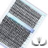 IECILI Lash Clusters Individual Lashes - 280pcs 30D Cluster lashes for DIY Lash Extensions -Super Thin & Soft Eyelashes 10-16mm D Curl Cluster Eyelash Extensions for Natural Wispy Look