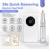 SAVILAND Electric Nail Drill Professional: 35000 RPM Acrylic Nail Drill Quick Removal Nail File with Drill Bits Sanding Bands for Nail Art Nail Care Manicure Pedicure Use Salon Home