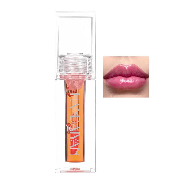 AKARY PH Color Changing Clear Lip Glow Oil Plumping Lipstick, Hydrating High-shine Lip Gloss Transparent Lip Care Repair Dryness Lighten Lip Lines, Long Lasting Moisturizing Non-sticky Lip Balm, 07