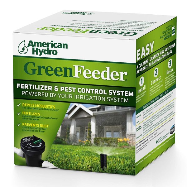 American Hydro Systems GreenFeeder Automatic Liquid Injector System, Works with Residential or Commercial Lawn Irrigation System, Use with NatureShield or GrassSoGreen