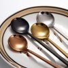 8 Pcs Coffee Spoons Teaspoons 5.3-Inch Matte Frosted Handle Stainless Steel Espresso Spoons for Coffee Ice Cream Sugar Dessert Cake Soup