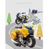 Die Cast Toy Motorcycle Model - Pull Back Vehicles with Sounds and Lights, Motorcycle Toys for Kids 3-9, for Youngsters who are into Collectible Scaled Cars and Motorcycles (Yellow)