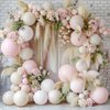 Double Stuffed White Sand Balloons Different Sizes 18In 12In 5In Light Grey Pastel Balloon Garland Kit Off White Balloon Arch For Birthday Baby Shower Bridal Wedding Neutral Boho Theme Party