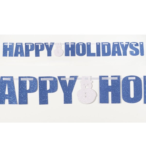 Creative Converting Happy Holidays Glitter Banner