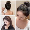 5PCS Hair Clips Snap Hair Barrettes Non Slip Hair Accessories for Women,Cloud shaped Hollow Clip, Cutout Snap Broken Hair Clips Thin Thick Curly Hair (5 PCS Color)