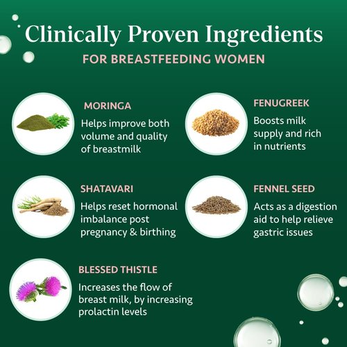 OSH Wellness Ayurvedic Lactation Supplement with Moringa, Fenugreek, Fennel Seeds & more | 100% Organic | Lactation Support | Breastfeeding Supplements | Milk Supply Increase | 60 Capsules