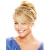 Thick Braided Headband Color HT10 Med Brown - Christie Brinkley 1/2" No Slip Grip Wide Chunky Braid Adjustable Elastic Band