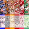 IDDFEVE 30 Sheets All Holiday Nail Art Stickers, Variety Pack Seasonal Nail Decals for All Year, Self-Adhesive Pegatinas Uñas St. Patrick's Independence Day Halloween Fall Christmas Heart Design
