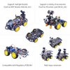 Robot Kit 4WD Robot Car Smart Chassis Kit with 4 TT Motor for UNO R3/Mega 2560/Raspberry Pi/Jetson Nano, Smart Robot Car Chassis DIY Learning Kit