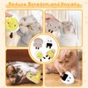 Andiker 4 PCS Catnip Toys for Cats, Creative Food Shapes Cat Chew Toys with Soft Plush Fabric Stuffed Cotton Bite-Resistant Cat Toy Set Interactive Cat Toys for Indoor Cats to Chew Bite