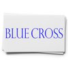 Office Stamp - Large, Self-Inking Blue Cross Stamp with Blue Ink, Ideal for Health Information Technicians - 7/8 x 2-1/4, Durable, Easy to Use - Ideal for Medical Documentation and Office Use