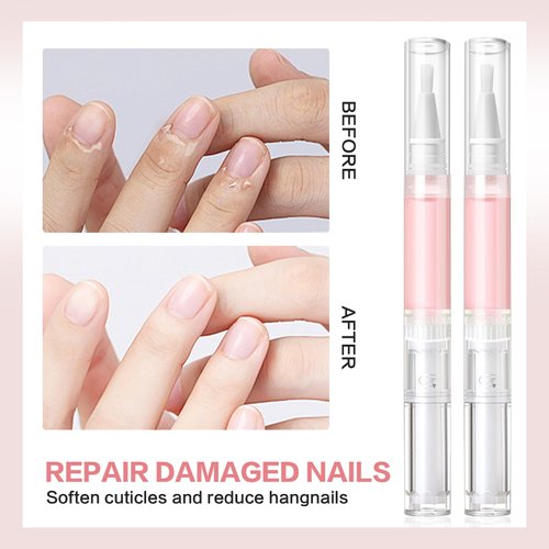 ptoso Radiant Nail Growth Oil, Nail Strengthener, Cuticle Oil for Nails, Moisturize Strengthen Nail Care Oil, Finger Edge Manicure Nourishing Pen, Anti-hangbnail removal, Nail Skin Edge Care (Rose)