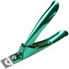 PANA USA Professional Stainless Steel Acrylic Nail Tips Clipper Cutter - False Nails/Fake Nails/Artificial Nails Trimmers for Nail Manicure Pedicure, Clip Tool for Home Nail Art DIY (Metallic Green)