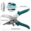 O'Shine Miter Shears for Angular Cutting Molding Crafting,Shoe Molding Cutter Tool,45-135 Degree Multi Angle Trim Cutter Hand Tool for Soft Wood PVC, an Extra Blade with Sheath Included