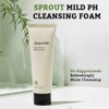 [ABOUT ME] Sprout Mild pH Cleansing Foam - Gentle Daily Face Wash with Young Barley & Wheatgrass Extract, Vegan (120ml/4.05 fl oz)